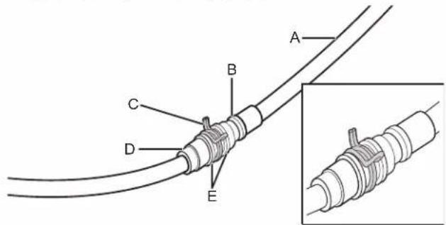 WHIRLPOOL WDF341PAPM - Hose clamp final position - 1