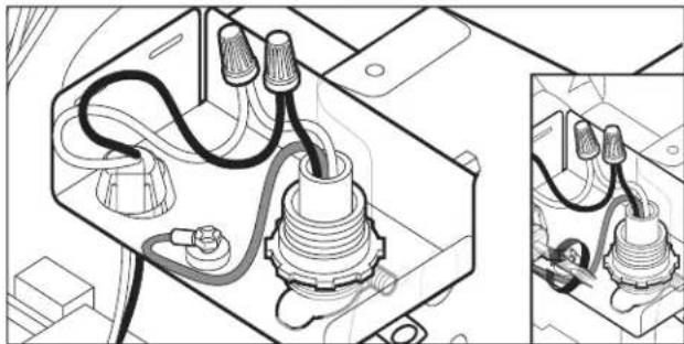 WHIRLPOOL WDF341PAPM - Power cord - secure cord in strain relief - 1