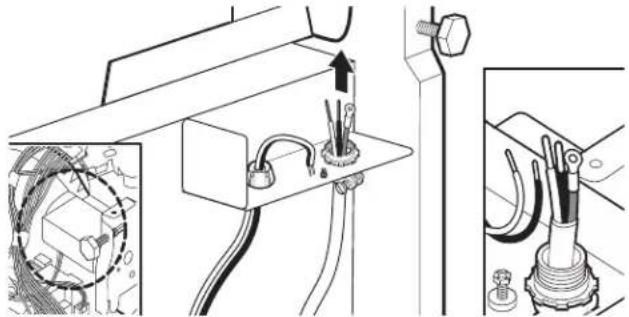 WHIRLPOOL WDF341PAPM - Power cord - route cord into terminal box - 1