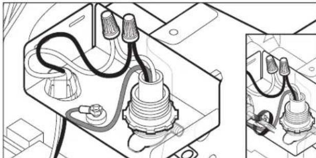 WHIRLPOOL WDF332PAMB - Power cord - secure cord in strain relief - 1