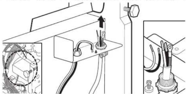 WHIRLPOOL WDF332PAMB - Power cord - route cord into terminal box - 1