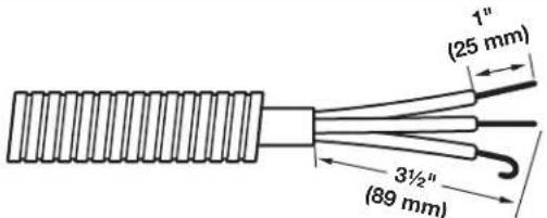 WHIRLPOOL YWED4815EW - Prepare your 3-wire cable for direct connection - 1
