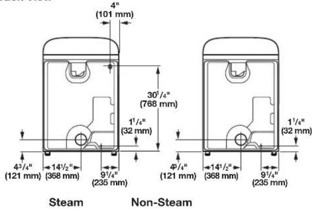 WHIRLPOOL YWED4815EW - Dryer Dimensions - 3
