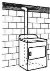 WHIRLPOOL YWED4815EW - Recommended exhaust installations - 2
