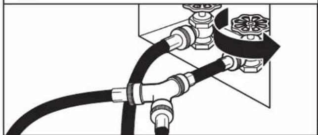 WHIRLPOOL YWED4815EW - Turn on cold water faucet - 1