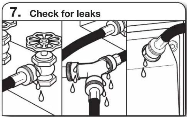 WHIRLPOOL YWED4815EW - Turn on cold water faucet - 2