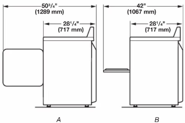 WHIRLPOOL YWED4815EW - Dryer Dimensions - 2