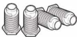 WHIRLPOOL YWED4815EW - Screw in leveling legs - 1