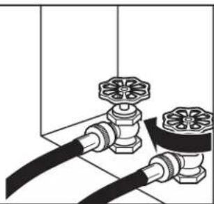WHIRLPOOL YWED4815EW - Turn cold water off, remove and replace rubber washer - 1