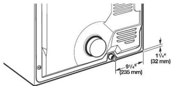 WHIRLPOOL YWED4815EW - Dryer gas pipe - 1