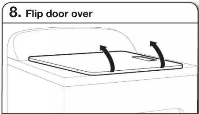 WHIRLPOOL YWED4815EW - REVERSE DOOR SWING (OPTIONAL) - 7