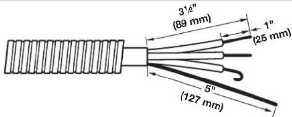 WHIRLPOOL YWED4815EW - Prepare your 4-wire cable for direct connection - 1