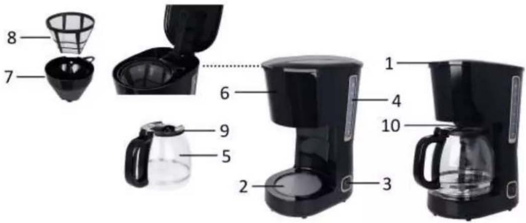 Emerio CME-125129.4 - PARTS DESCRIPTION - 1