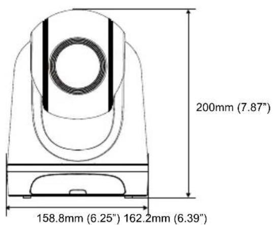 AVer DL30 - 치수 - 1