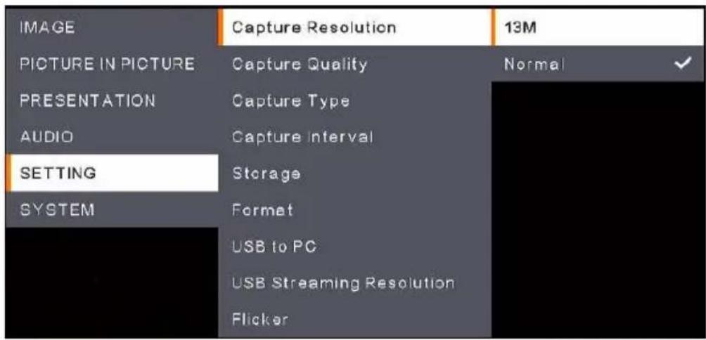 AVer AVerVision A30 - 設定 (Setting) - 1