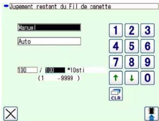 Jugement restant du Fil de canette Manuel Auto 100 / 100 *10sti (1 -9999) 1 2 3 4 5 6 7 8 9 ↑ ↓ 0 CLR