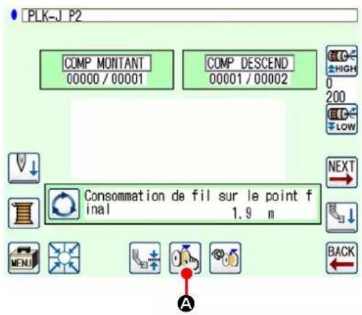 PLK-J P2 COMP MONTANT 00000 / 00001 COMP DESCEND 00001 / 00002 CONSOMMATION de fil sur le point final 1.9 m NEXT BACK
