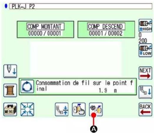 PLK-J P2 COMP MONTANT 00000 / 00001 COMP DESCEND 00001 / 00002 CONSOMMATION de fil sur le point final 1.9 m NEXT BACK