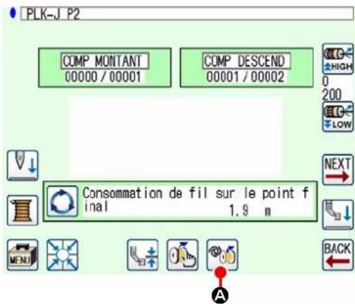 PLK-J P2 COMP MONTANT 00000 / 00001 COMP DESCEND 00001 / 00002 CONSOMMATION de fil sur le point f final 1.9 m NEXT BACK