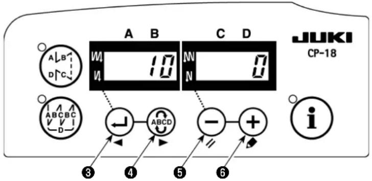 JUKI DNU-1541-7 - Einstellverfahren der Nadelstangenposition beim Anhalten der Nähmaschine - 1