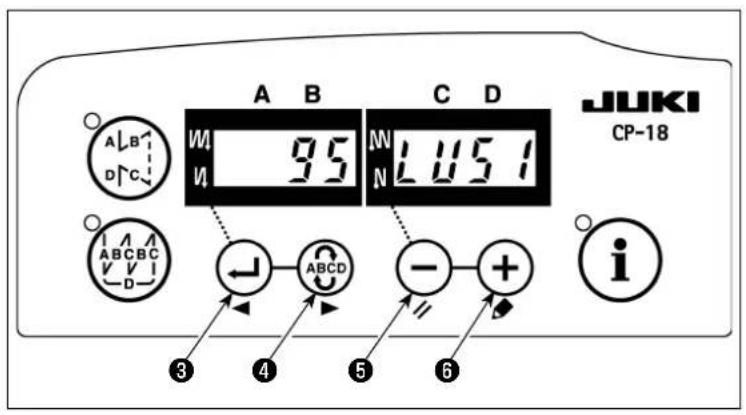 JUKI DNU-1541-7 - 搭載頭部の設定 - 2