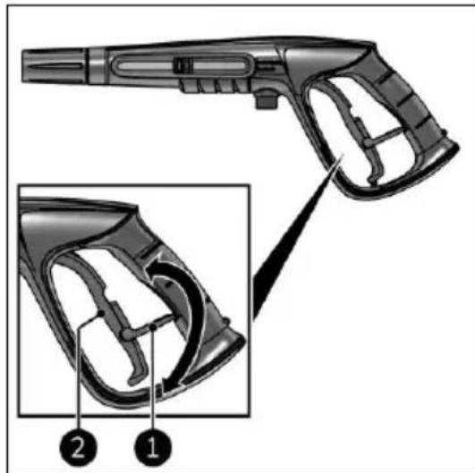 Eurom Force 2201 Plus - Vergrendel en ontgrendel de trekker - 1