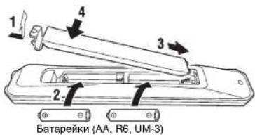 Teufel ULTIMA 25 AKTIV - Установка батареек в пульт ду - 1