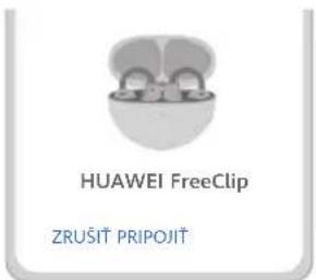 HUAWEI FreeClip - Spárovanie a pripojenie - 1