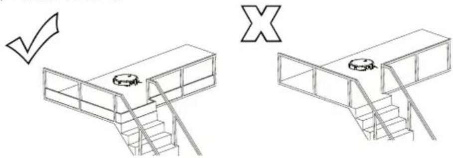 Prixton Roomie Smart - 3.Empêchez le robot de tomber - 1
