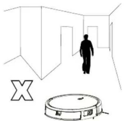 Prixton Roomie Smart - Stare lontano dal robot mentre sta funzionando - 1