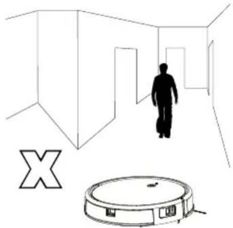 Prixton Roomie Smart - Por favor mantenha-se afastado do robot enquanto este estiver em funcionamento - 1