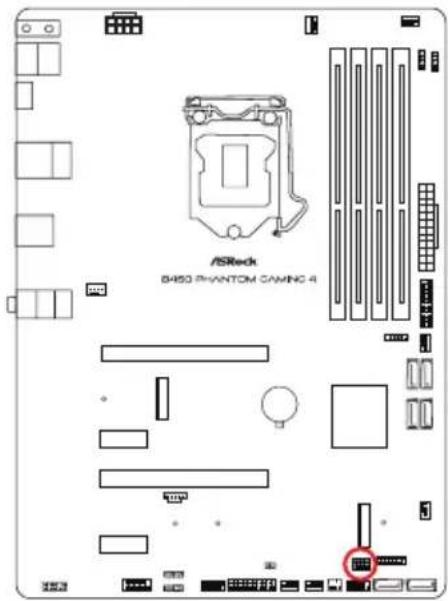 ASROCK B460 Phantom Gaming 4 - オンボードのヘッダーとコネクター - 5