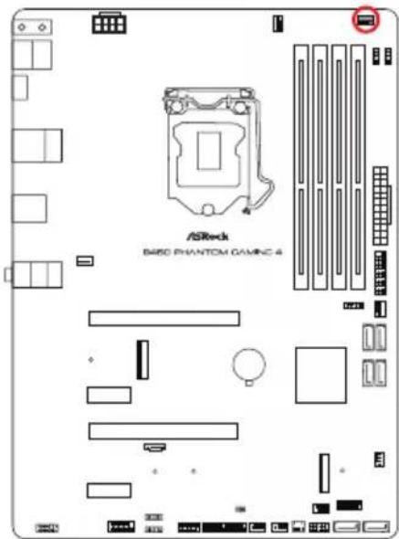 ASROCK B460 Phantom Gaming 4 - オンボードのヘッダーとコネクター - 16