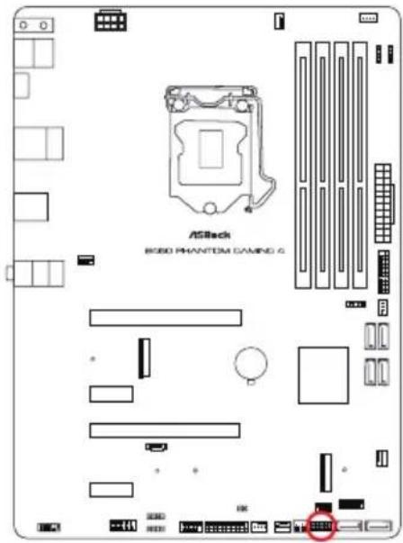 ASROCK B460 Phantom Gaming 4 - オンボードのヘッダーとコネクター - 2