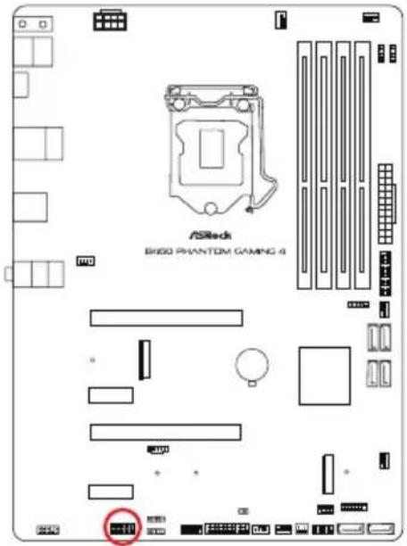ASROCK B460 Phantom Gaming 4 - オンボードのヘッダーとコネクター - 22