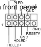 ASROCK FM2A58M-VG3+ R2.0 - System Panel Header This header accommodates - 1