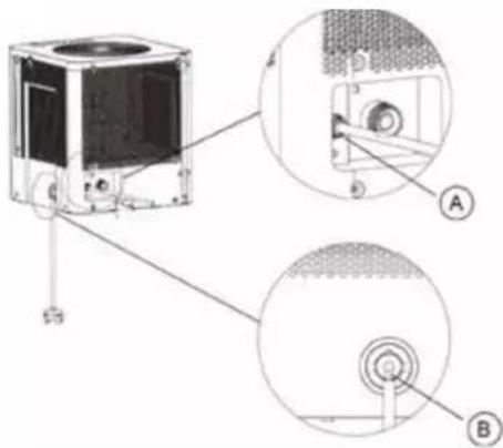 QLIMA D 720 Cube - Pump draining (on some models) - 2