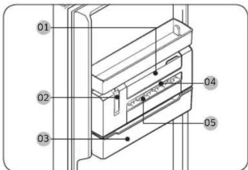 SAMSUNG RZ32C76CE39 - Machine à glaçons fine (modèles applicables uniquement) - 1
