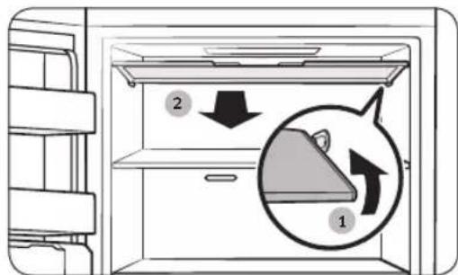 SAMSUNG RZ32C76CE39 - Obere Fachbodenklappe (nur bestimmte Modelle) - 1