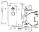 LG 27MR400 - Installieren der Wandmontageplatte - 1