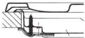 HOTPOINT PC 640 T (AV) R /HA - Schema di fissaggio dei ganci - 1
