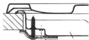 HOTPOINT PC 640 T (AV) R /HA - Hook fastening diagram - 1