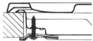 HOTPOINT PC 640 T (AV) R /HA - Schema di fissaggio dei ganci - 2