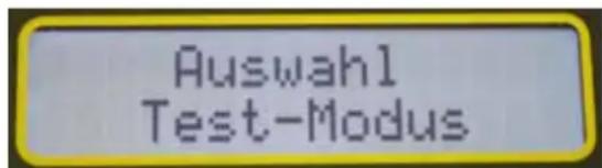 CHAUVIN ARNOUX DTR 8510 - AUSWAHL TEST-MODUS - 1