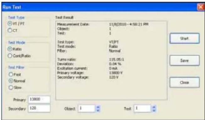 CHAUVIN ARNOUX DTR 8510 - RUNNING A TEST - 1