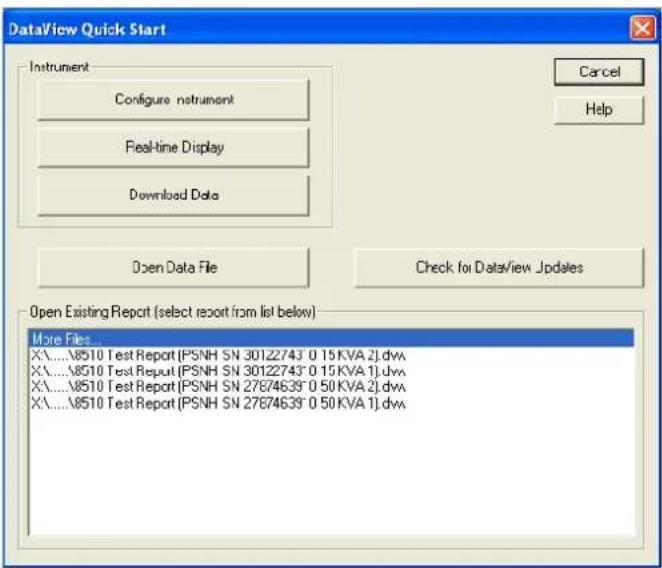 CHAUVIN ARNOUX DTR 8510 - Para abrir el panel de control a partir de DataView®: - 1