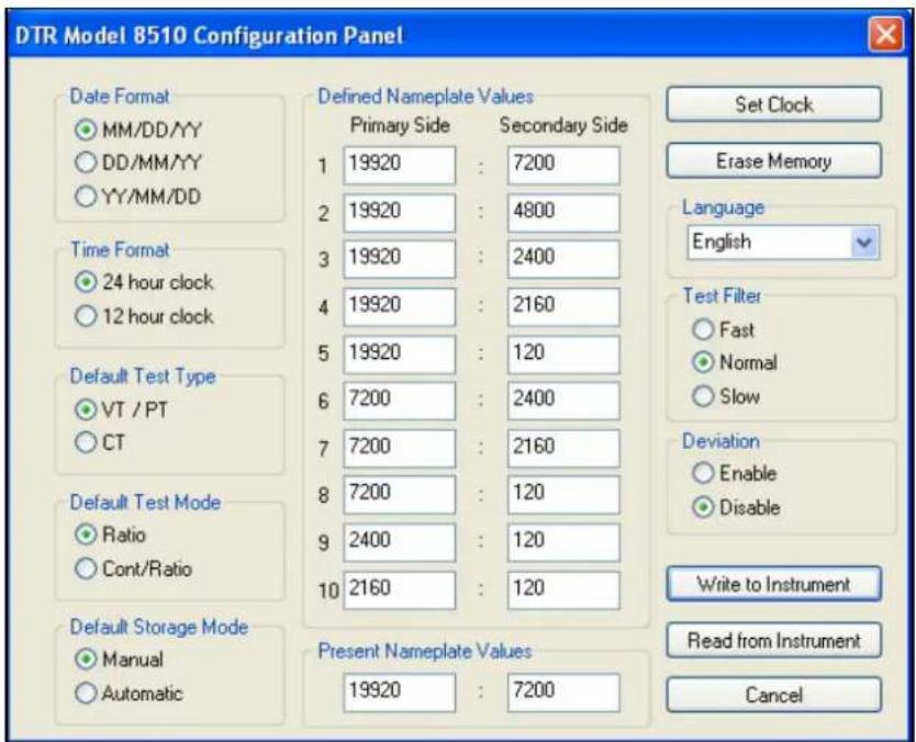 CHAUVIN ARNOUX DTR 8510 - To Configure the DTR® 8510, perform the following steps: - 1