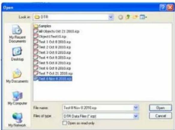 CHAUVIN ARNOUX DTR 8510 - SAVING THE MEASUREMENT RECORDS - 2