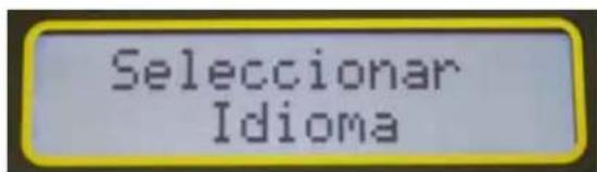 CHAUVIN ARNOUX DTR 8510 - SELECCIÓN DEL IDIOMA - 1