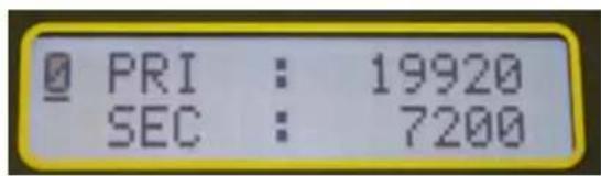 CHAUVIN ARNOUX DTR 8510 - Per configurare i parametri della targhetta segnaletica, procedere nel seguente modo: - 4